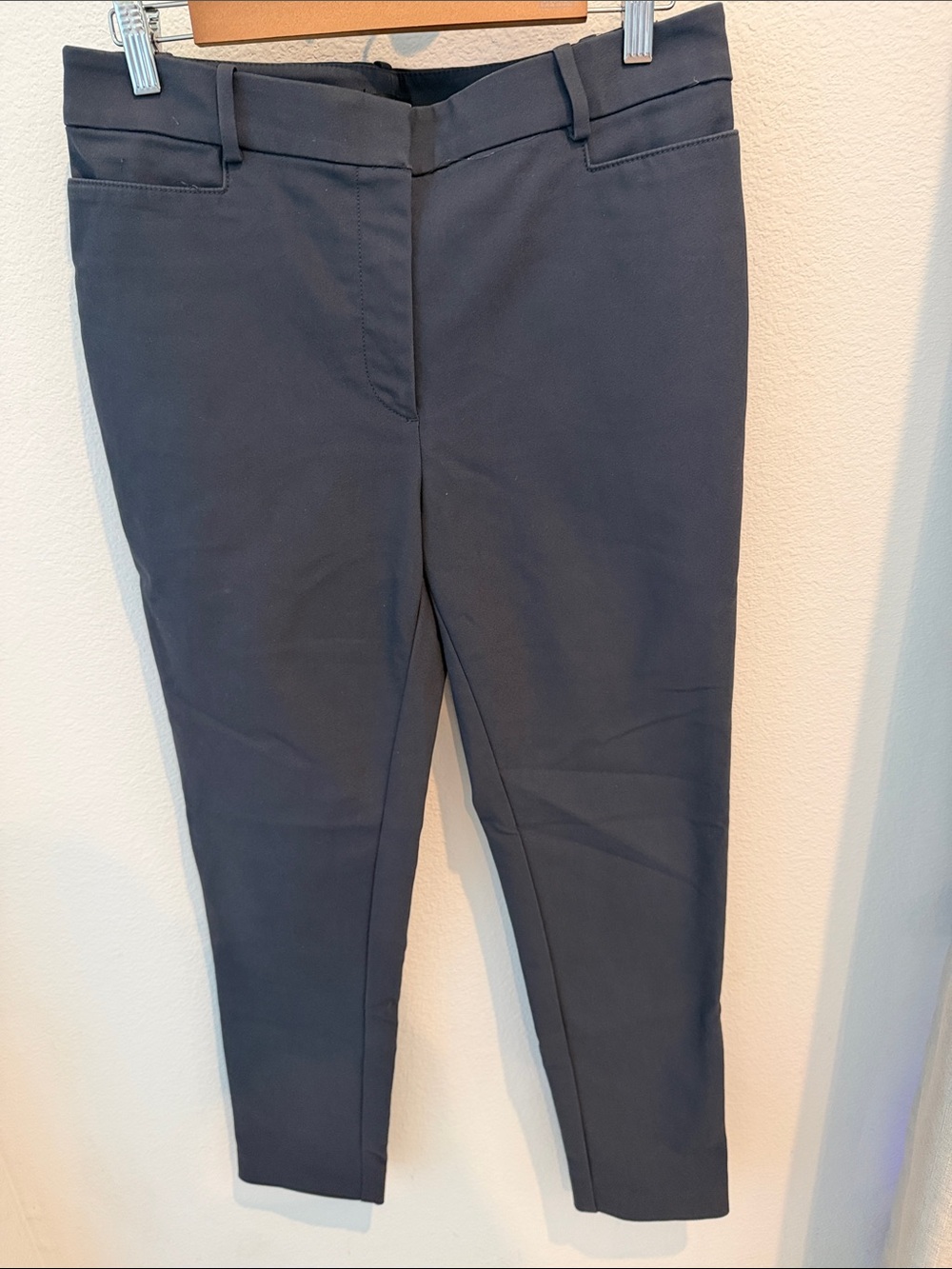 Loft Classic Slim Ankle Pants in Gray